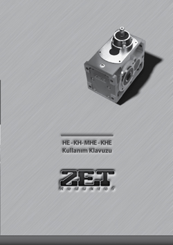 ZET Gearboxes Operating Manual